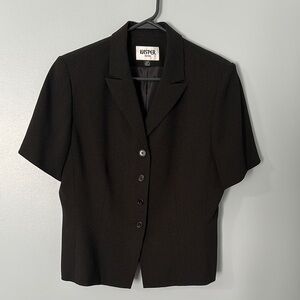 Kasper Black Short Sleeve Blazer